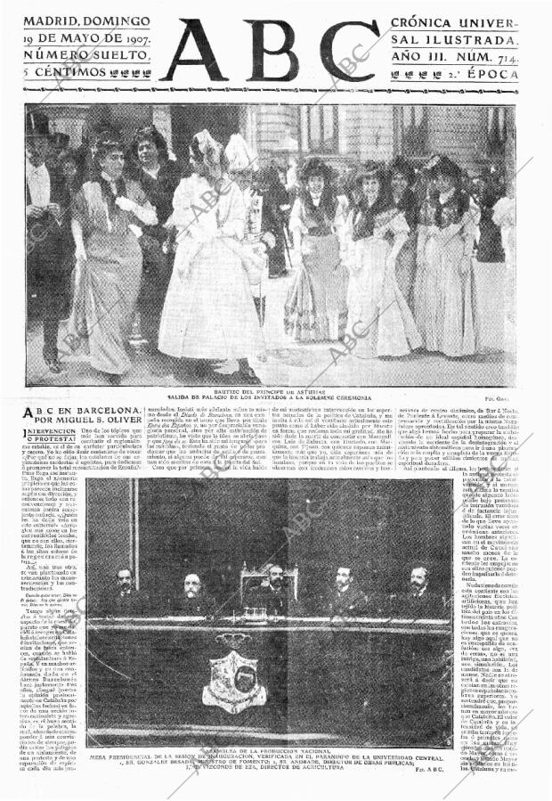 ABC MADRID 19-05-1907 página 1