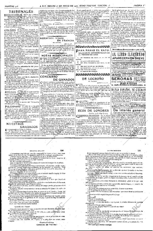 ABC MADRID 23-05-1907 página 5