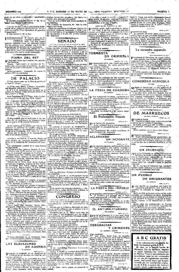 ABC MADRID 25-05-1907 página 3