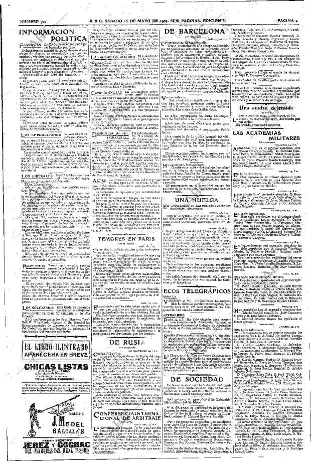 ABC MADRID 25-05-1907 página 4