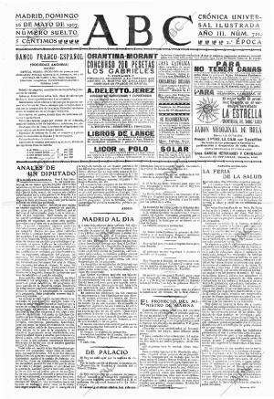 ABC MADRID 26-05-1907 página 1