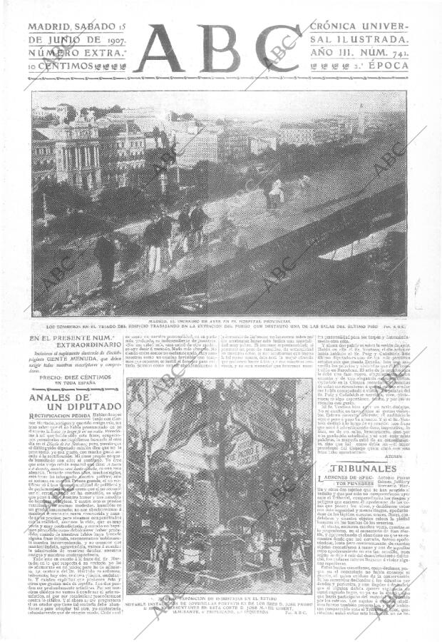 ABC MADRID 15-06-1907 página 1