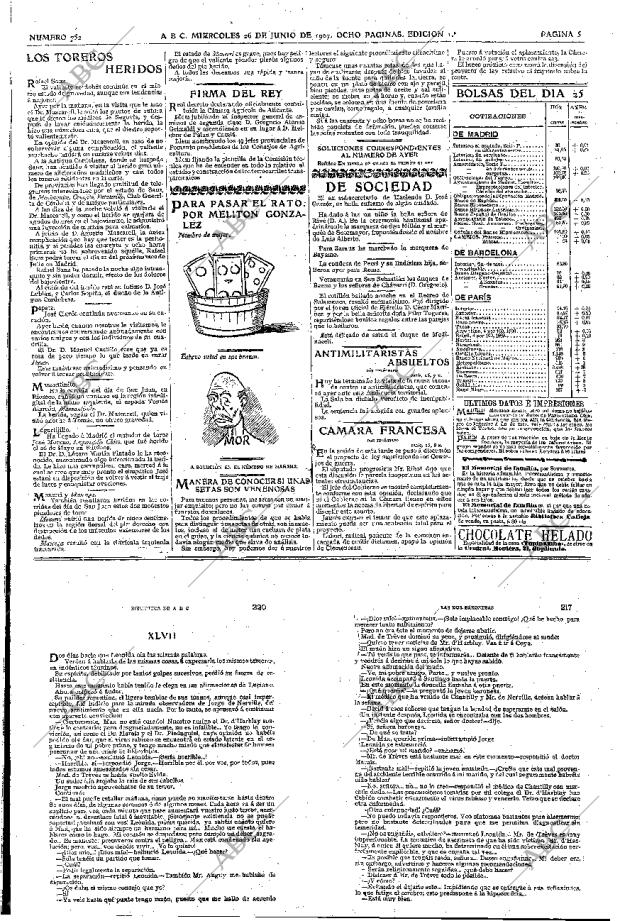 ABC MADRID 26-06-1907 página 5