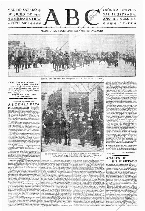 ABC MADRID 29-06-1907 página 1