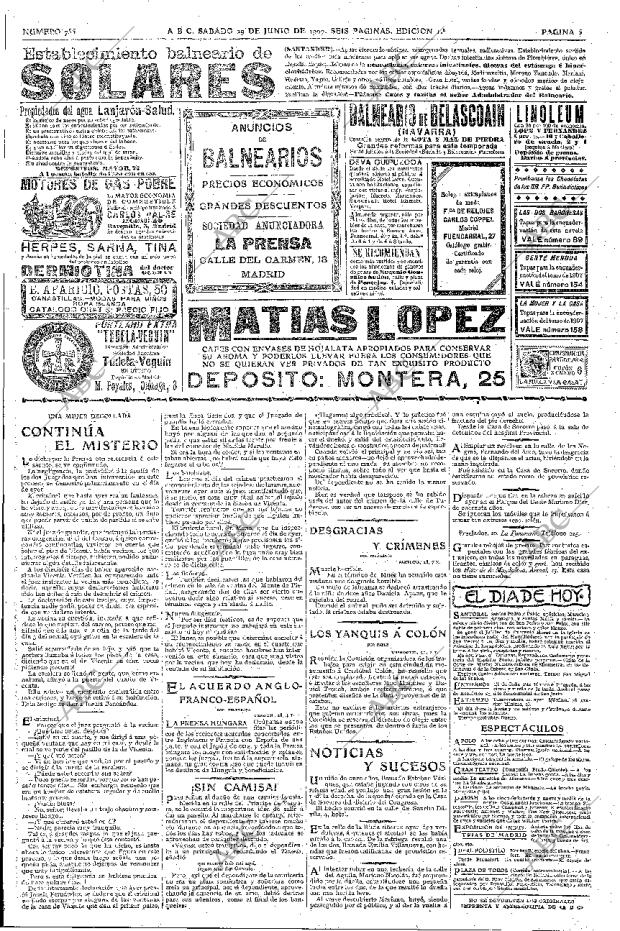 ABC MADRID 29-06-1907 página 5