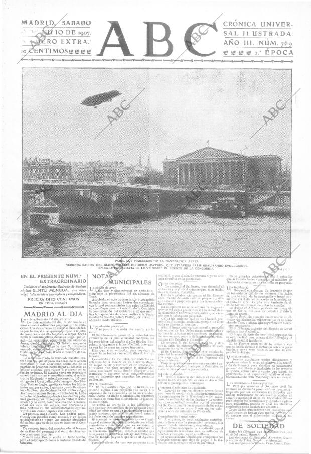 ABC MADRID 13-07-1907 página 1
