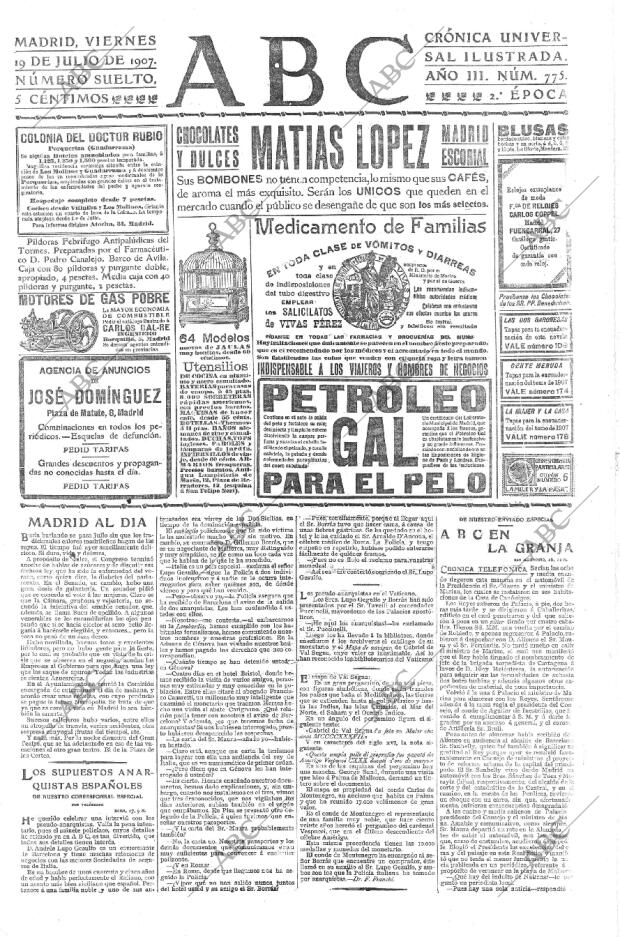 ABC MADRID 19-07-1907 página 1
