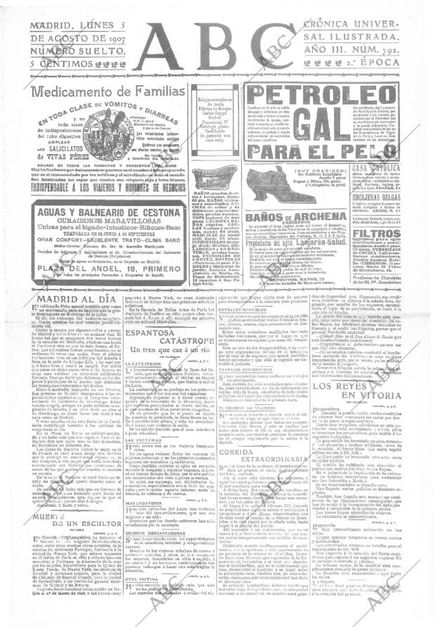 ABC MADRID 05-08-1907 página 1