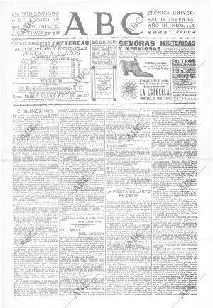 ABC MADRID 11-08-1907 página 1