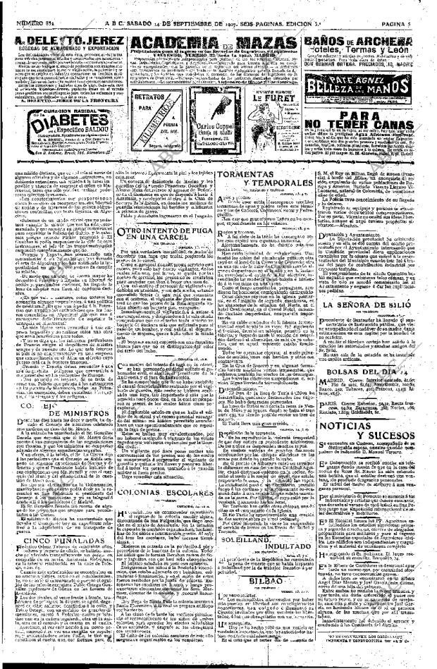 ABC MADRID 14-09-1907 página 5
