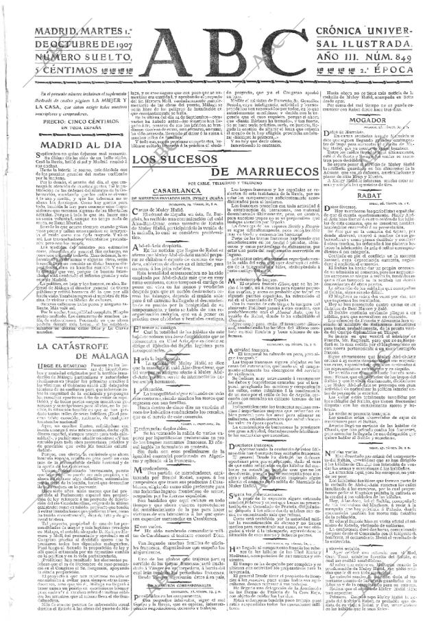 ABC MADRID 01-10-1907 página 1