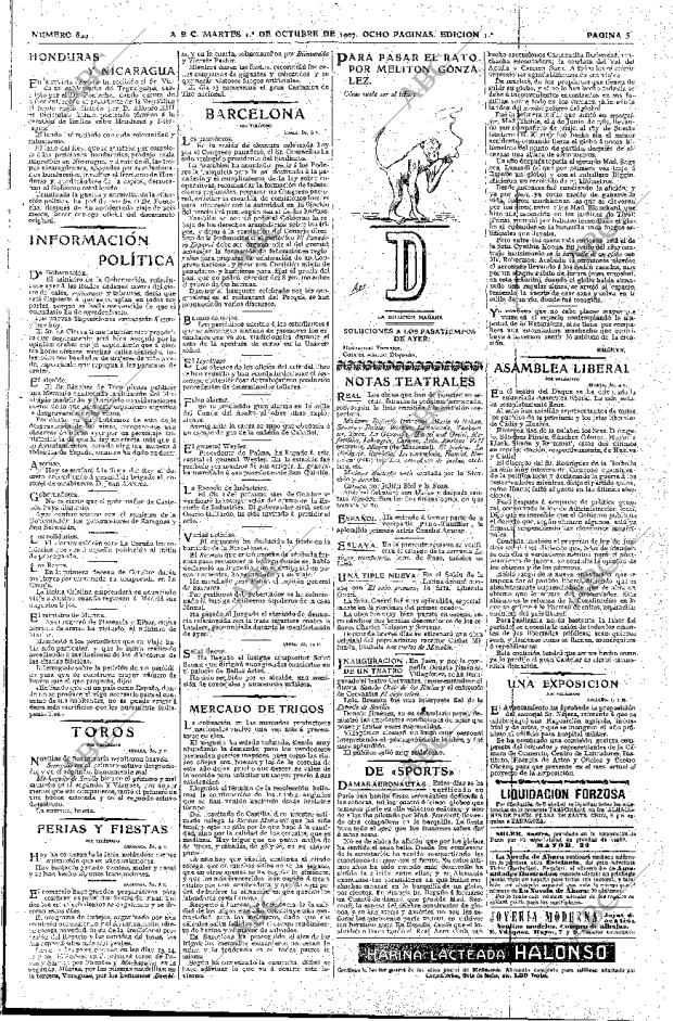 ABC MADRID 01-10-1907 página 5