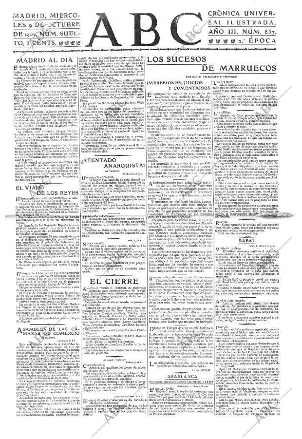 ABC MADRID 09-10-1907 página 1