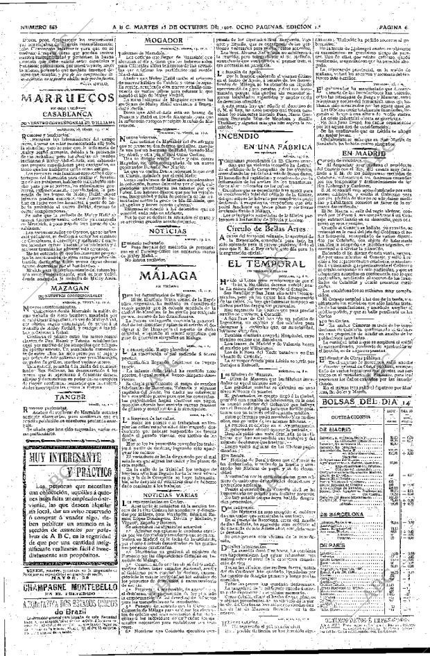 ABC MADRID 15-10-1907 página 6