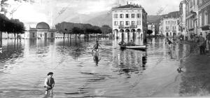 Las Inundaciones en Italia. El lago de como Desbordado