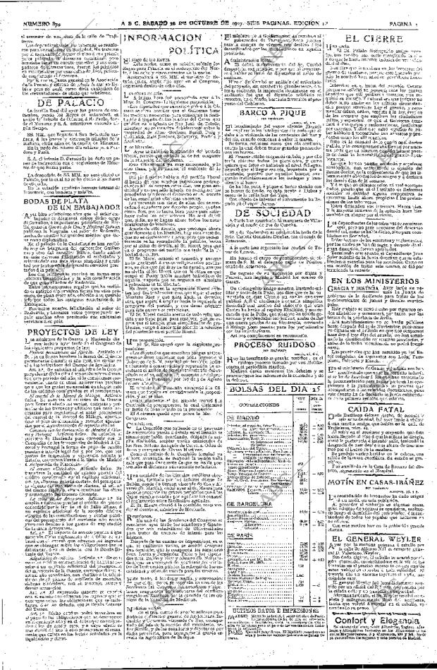 ABC MADRID 26-10-1907 página 2