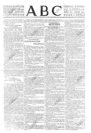 ABC MADRID 29-10-1907 página 1