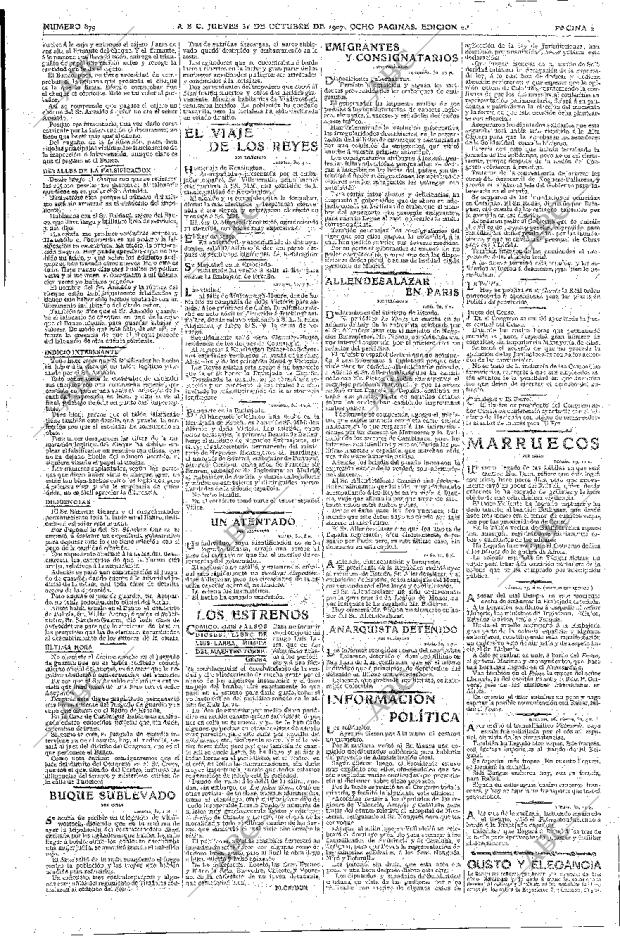 ABC MADRID 31-10-1907 página 2