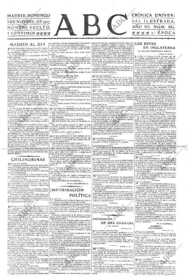 ABC MADRID 03-11-1907 página 1