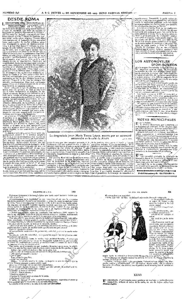 ABC MADRID 14-11-1907 página 6