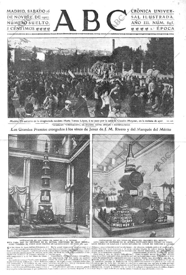 ABC MADRID 16-11-1907 página 1