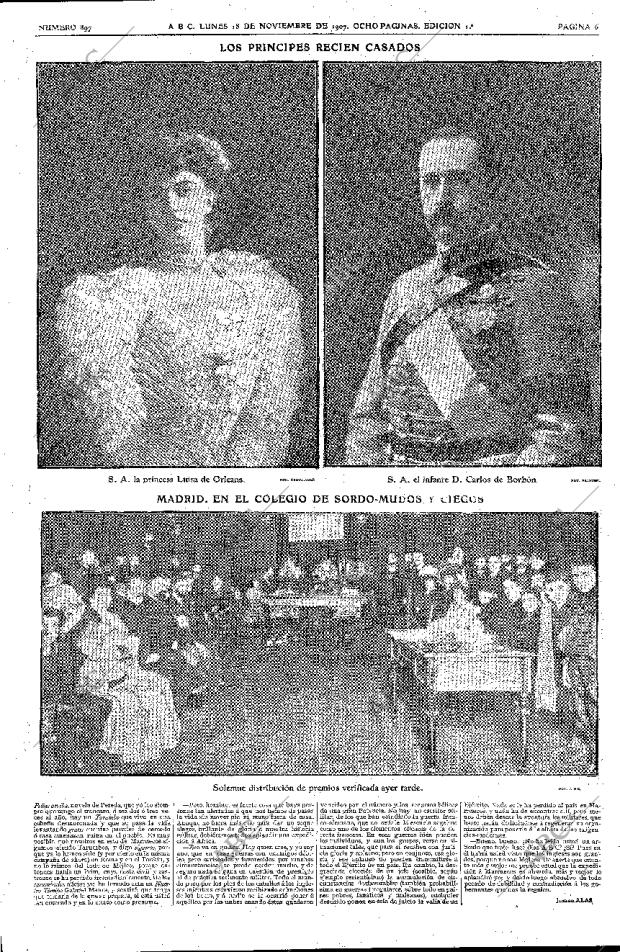 ABC MADRID 18-11-1907 página 6