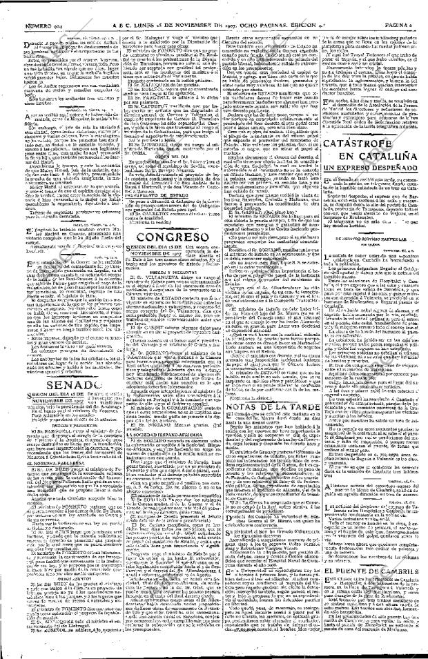 ABC MADRID 25-11-1907 página 2