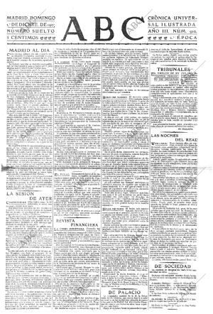 ABC MADRID 01-12-1907 página 1