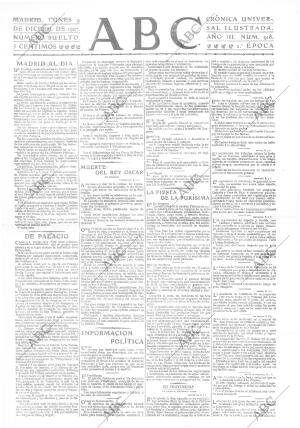 ABC MADRID 09-12-1907 página 1