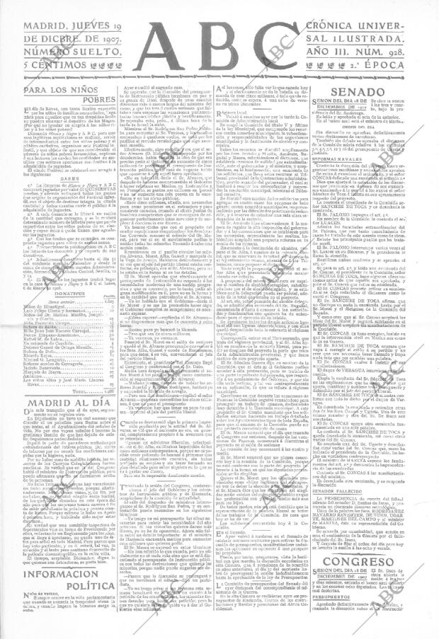 ABC MADRID 19-12-1907 página 1