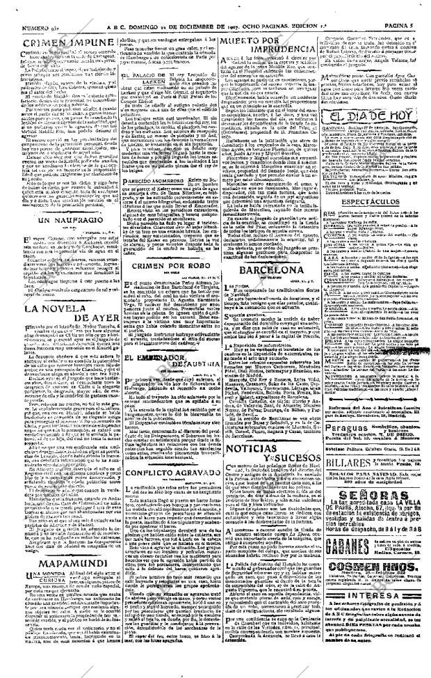 ABC MADRID 22-12-1907 página 5