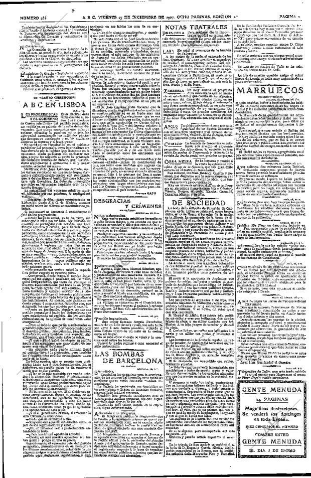 ABC MADRID 27-12-1907 página 2