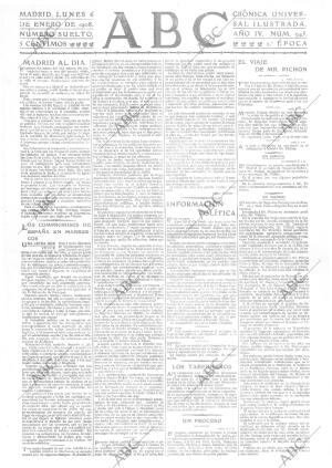 ABC MADRID 06-01-1908 página 1