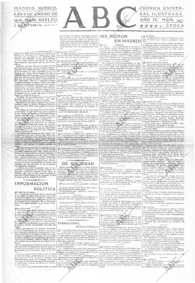 ABC MADRID 08-01-1908 página 1