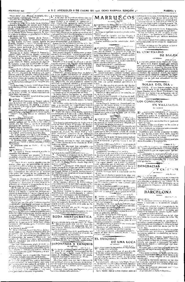 ABC MADRID 08-01-1908 página 2