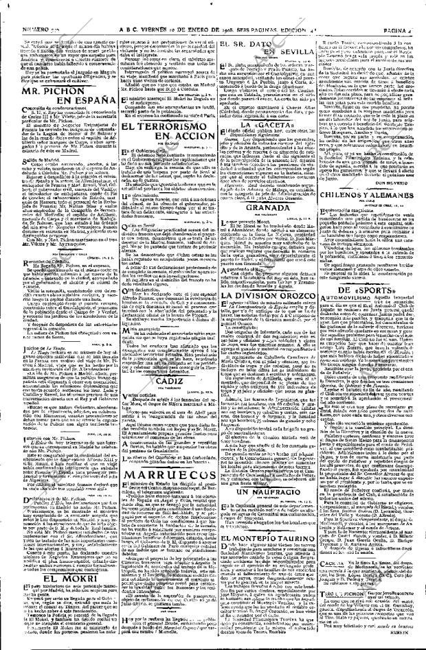 ABC MADRID 10-01-1908 página 4