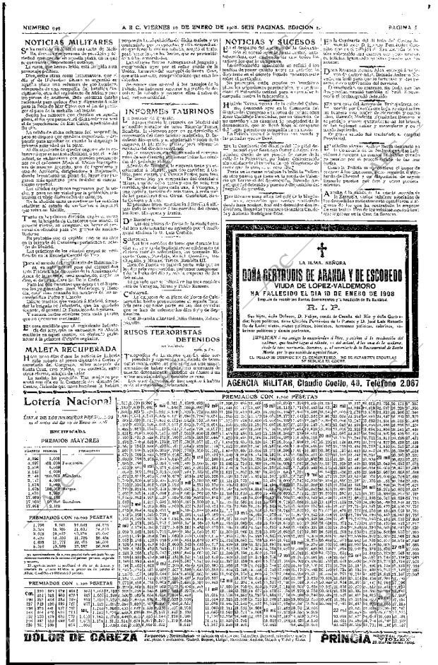 ABC MADRID 10-01-1908 página 5