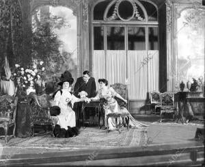 Una escena De "les Deux Hommes", de Alfredo Capus Madame Sorel, Mr. Ferandy y...