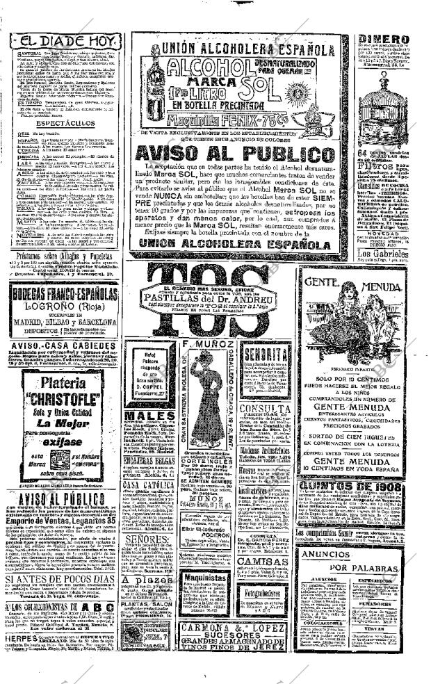 ABC MADRID 27-01-1908 página 8