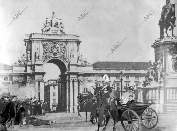 Reconstrucción Fotográfica del asesinato del Rey don Carlos y del príncipe...