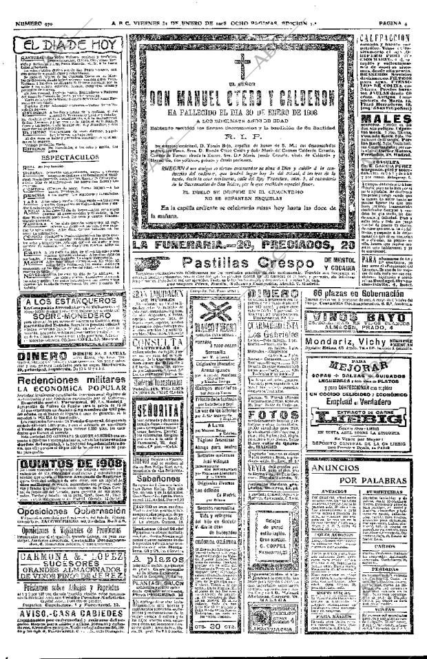 ABC MADRID 31-01-1908 página 4