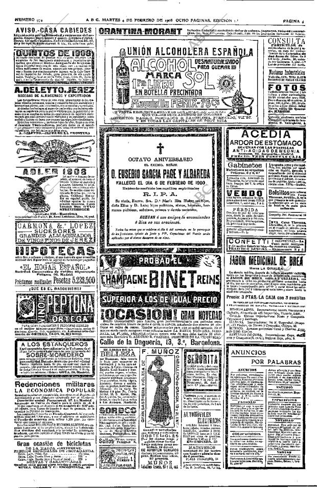 ABC MADRID 04-02-1908 página 4