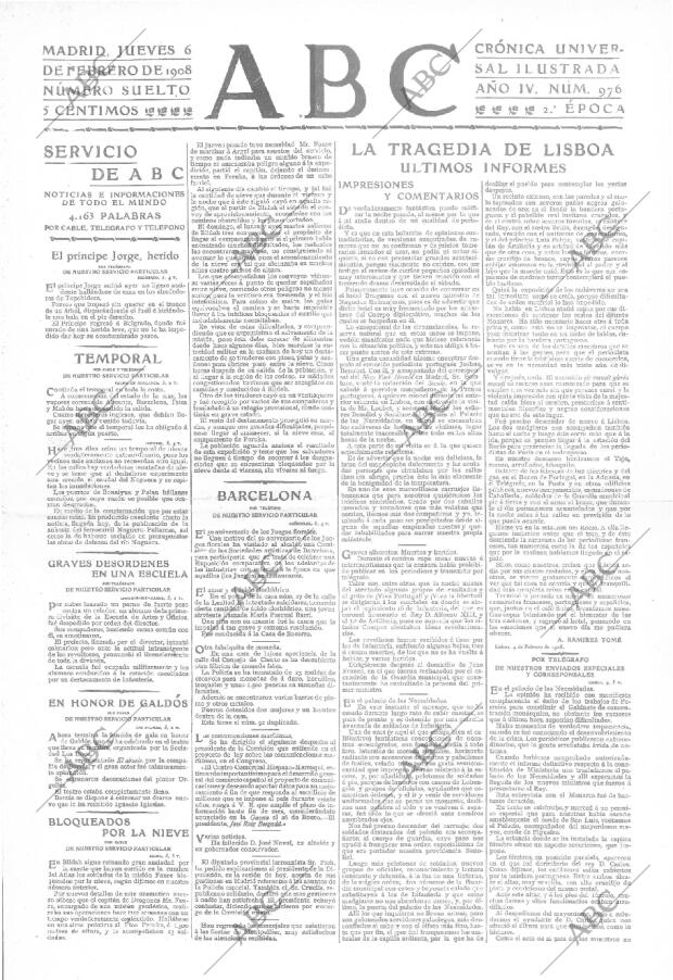 ABC MADRID 06-02-1908 página 1