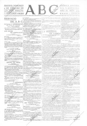 ABC MADRID 09-02-1908 página 1