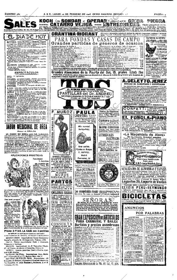 ABC MADRID 10-02-1908 página 4