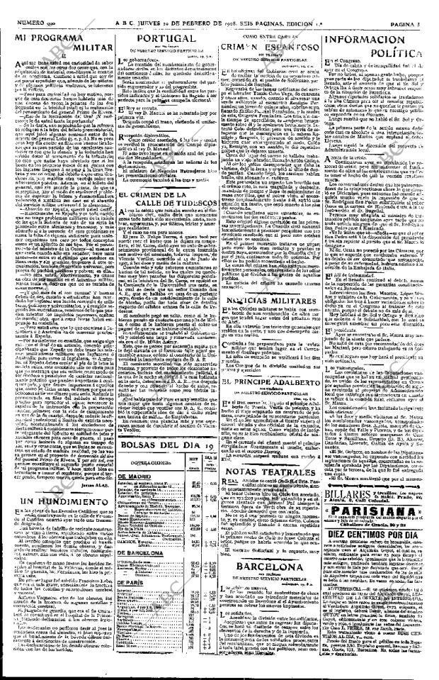 ABC MADRID 20-02-1908 página 3