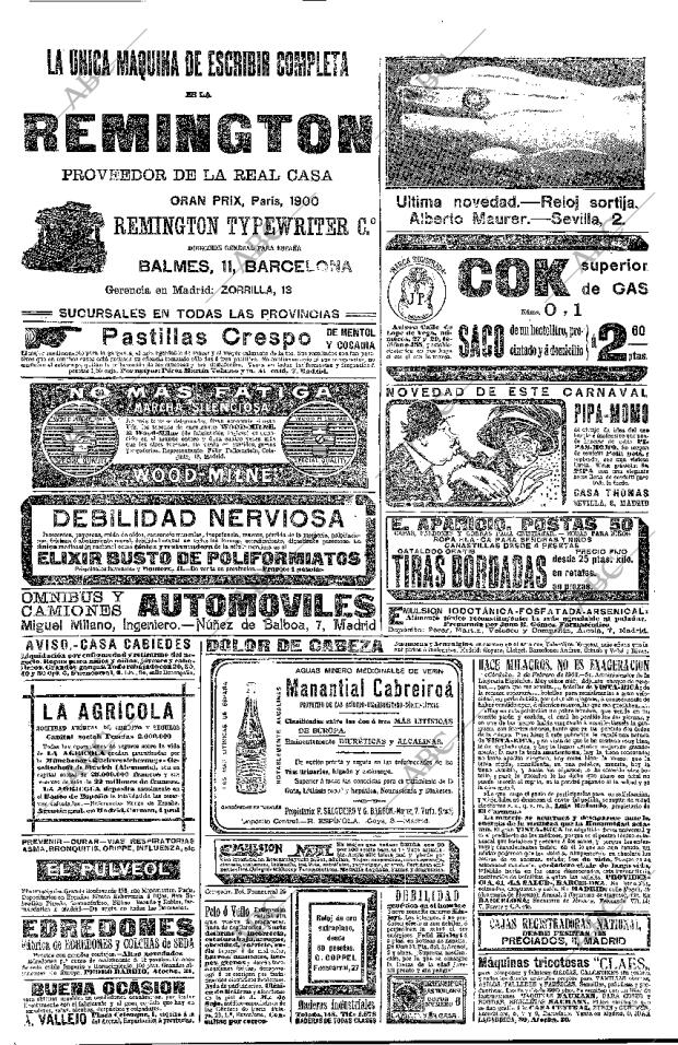 ABC MADRID 23-02-1908 página 8