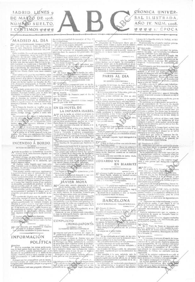 ABC MADRID 09-03-1908 página 1