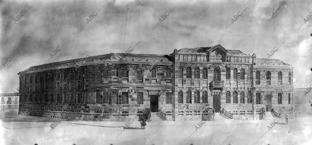 El futuro edificio destinado A grupo escolar Reina Victoria -foto pavón