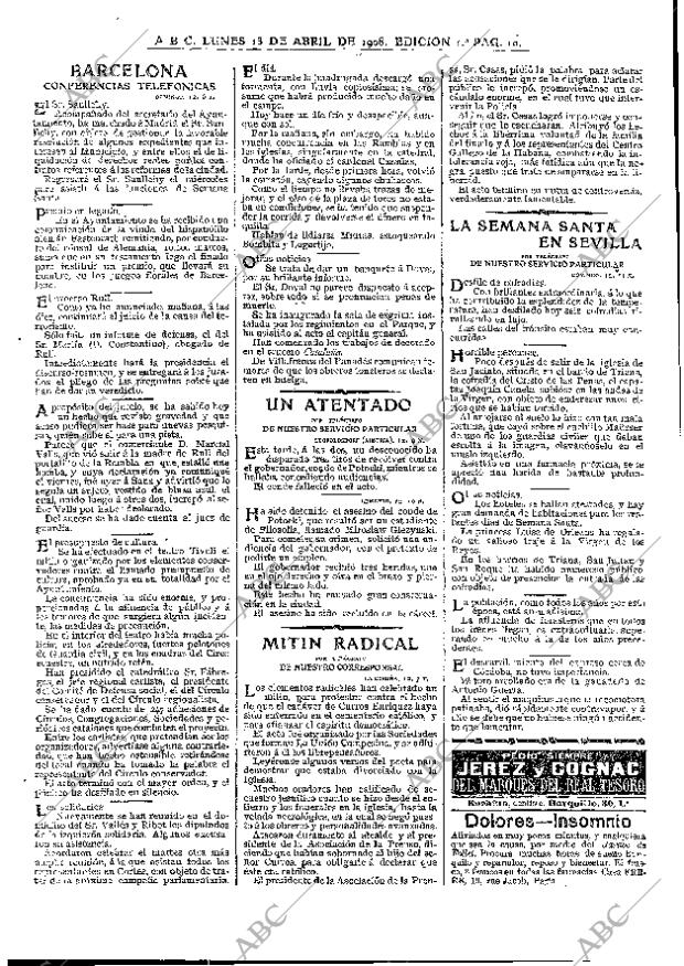 ABC MADRID 13-04-1908 página 10